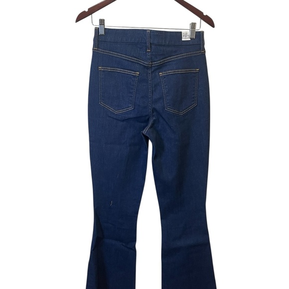 Frank & Eileen Flannigan Flare Leg Raw Hem Dark Wash Blue Jeans sz 28 NWT - Picture 9 of 11